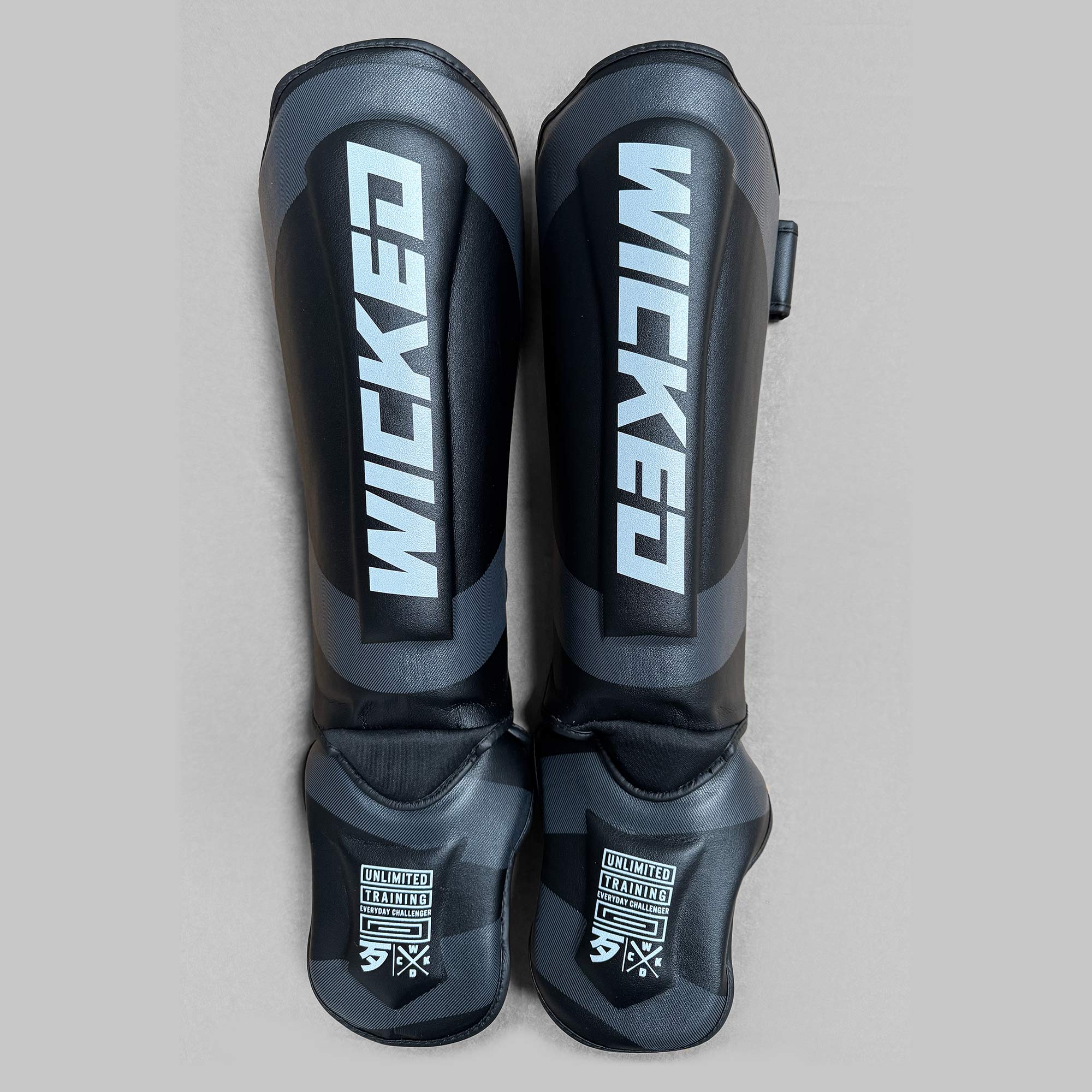 KRUZ Black Shin Guards