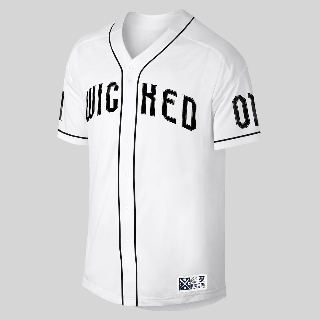 WHITE OUTFIELDER BASEBALL JERSEY