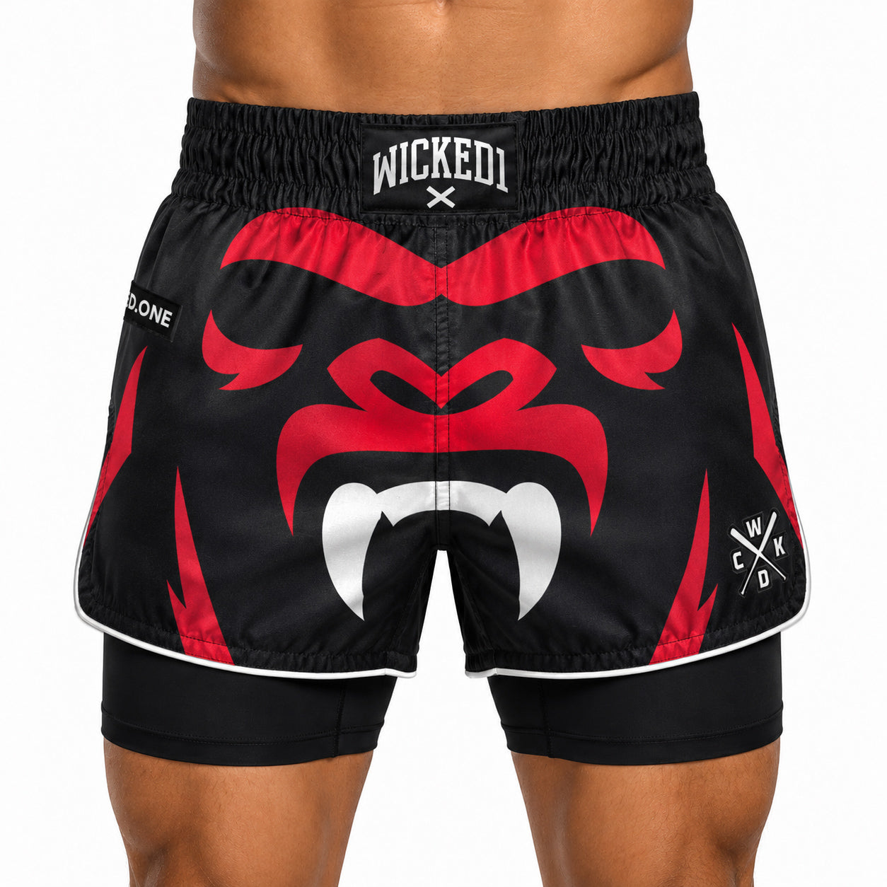 MUAY THAI SHORT GORILLA NOIR
