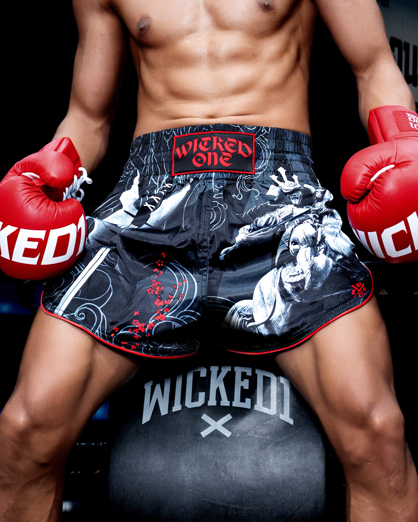MUAY THAI SHORTS SHOGUN BLACK