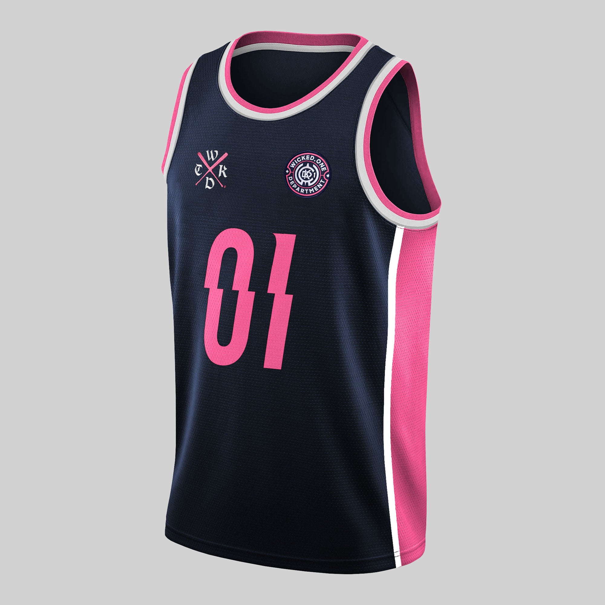 MAGNETIC NAVY PINK TANK TOP
