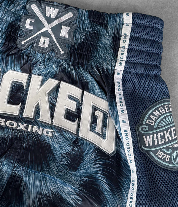MUAY THAI SHORT HUNTER BLEU