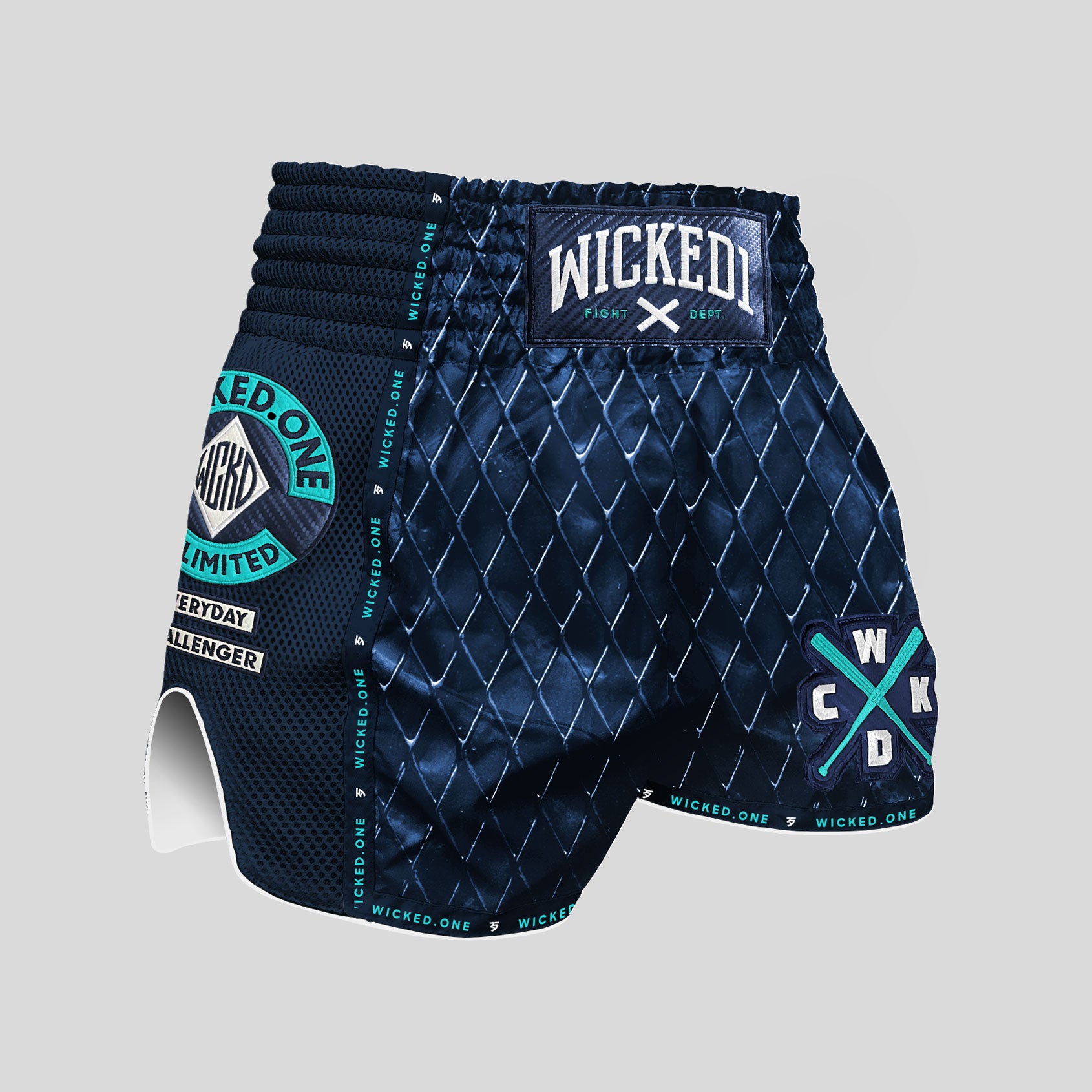 MUAY THAI SHORT CAGE NAVY