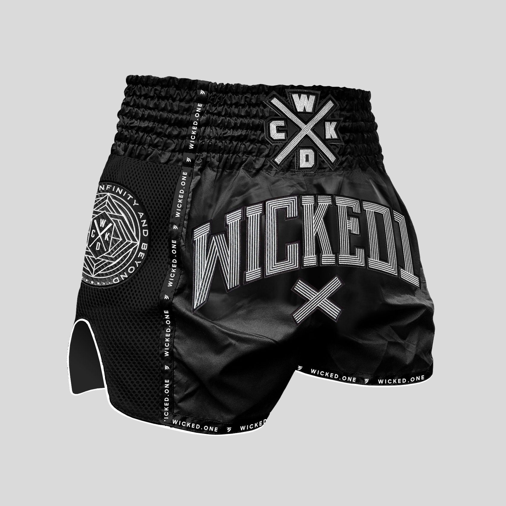 MUAY THAI SHORT CROSS-LINE NOIR