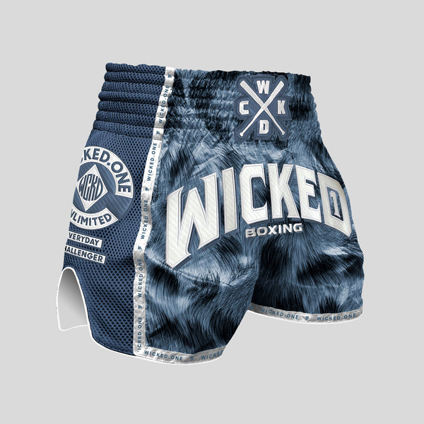 MUAY THAI SHORT HUNTER BLEU