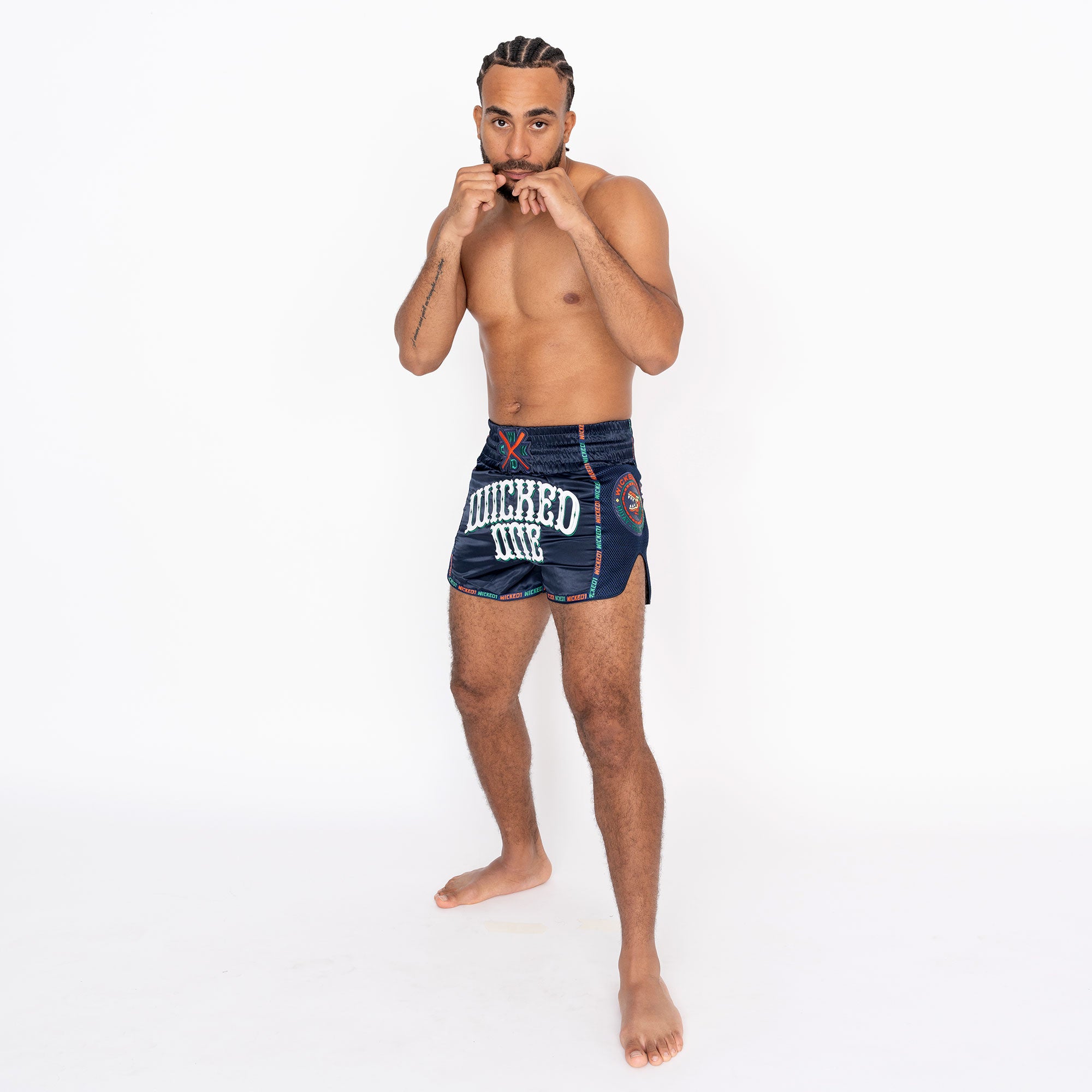MUAY THAI SHORT BANDIDO NAVY