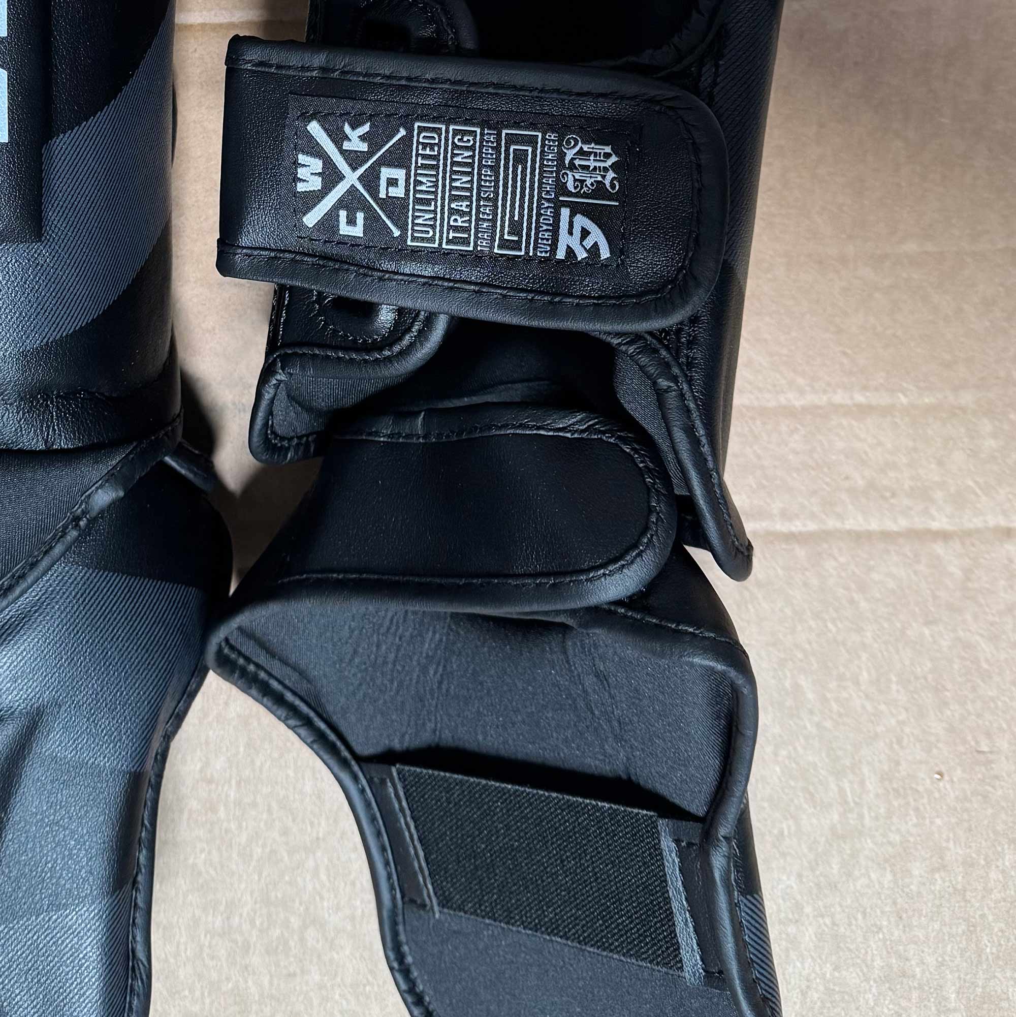 KRUZ Black Shin Guards