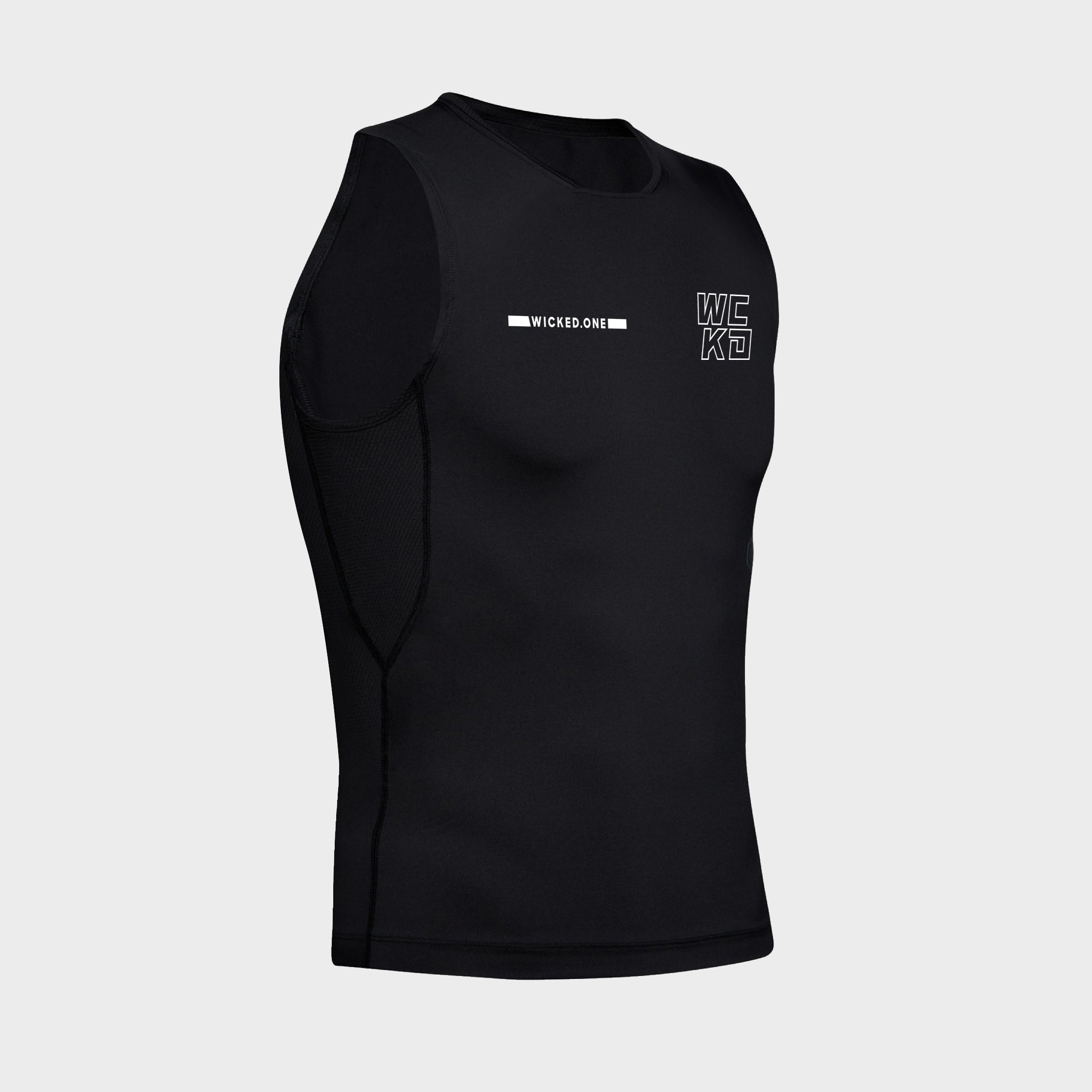 RASHGUARD SANS MANCHE RAW NOIR