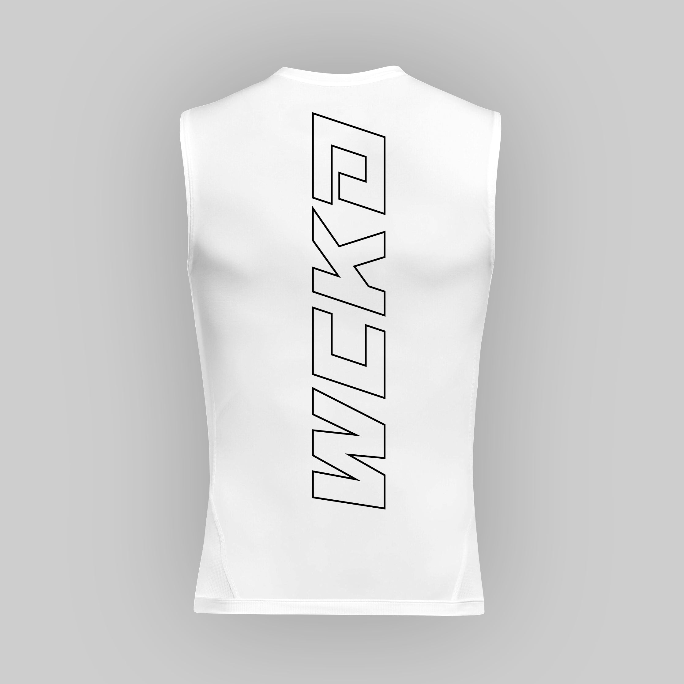 RASHGUARD SANS MANCHE RAW BLANC