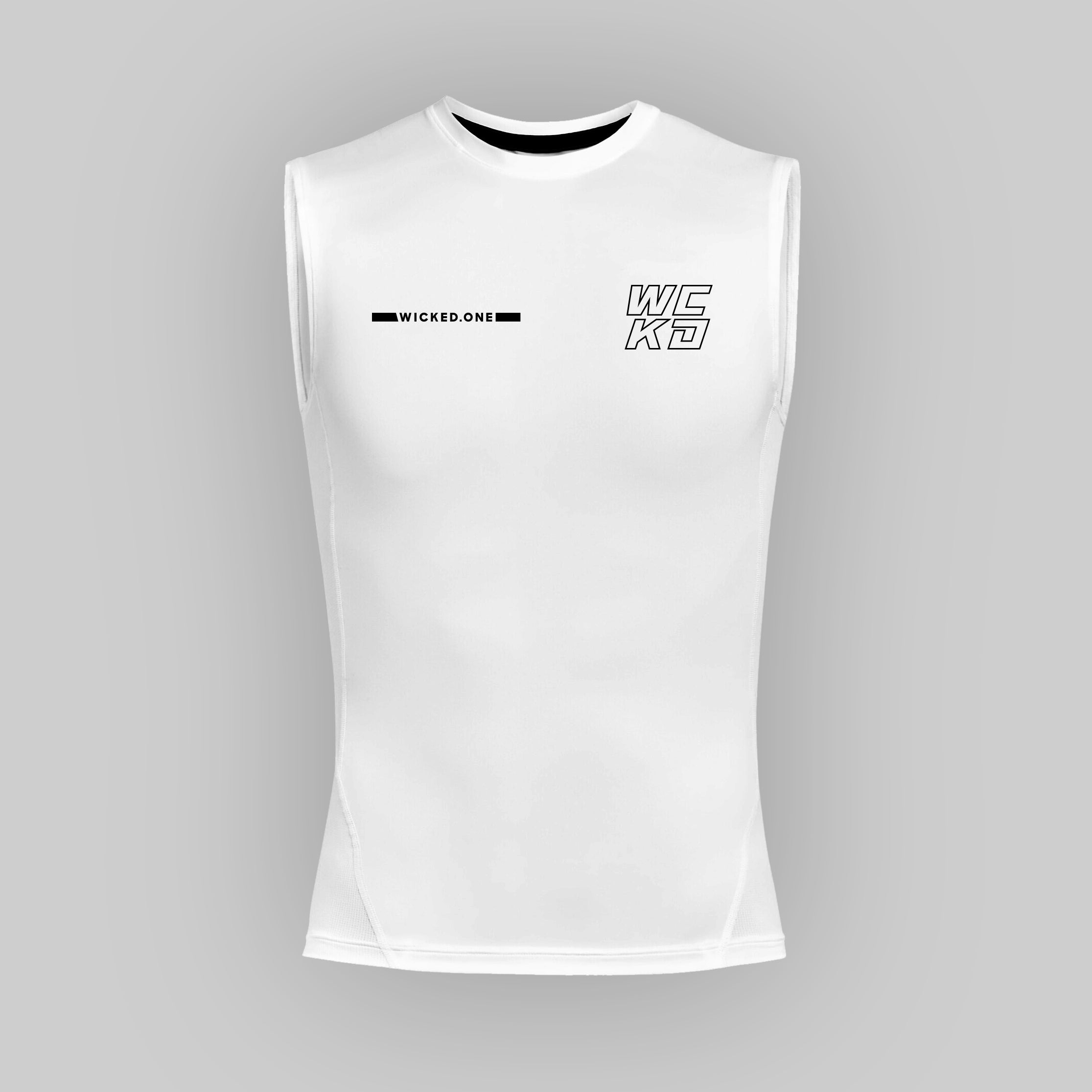 RASHGUARD SANS MANCHE RAW BLANC