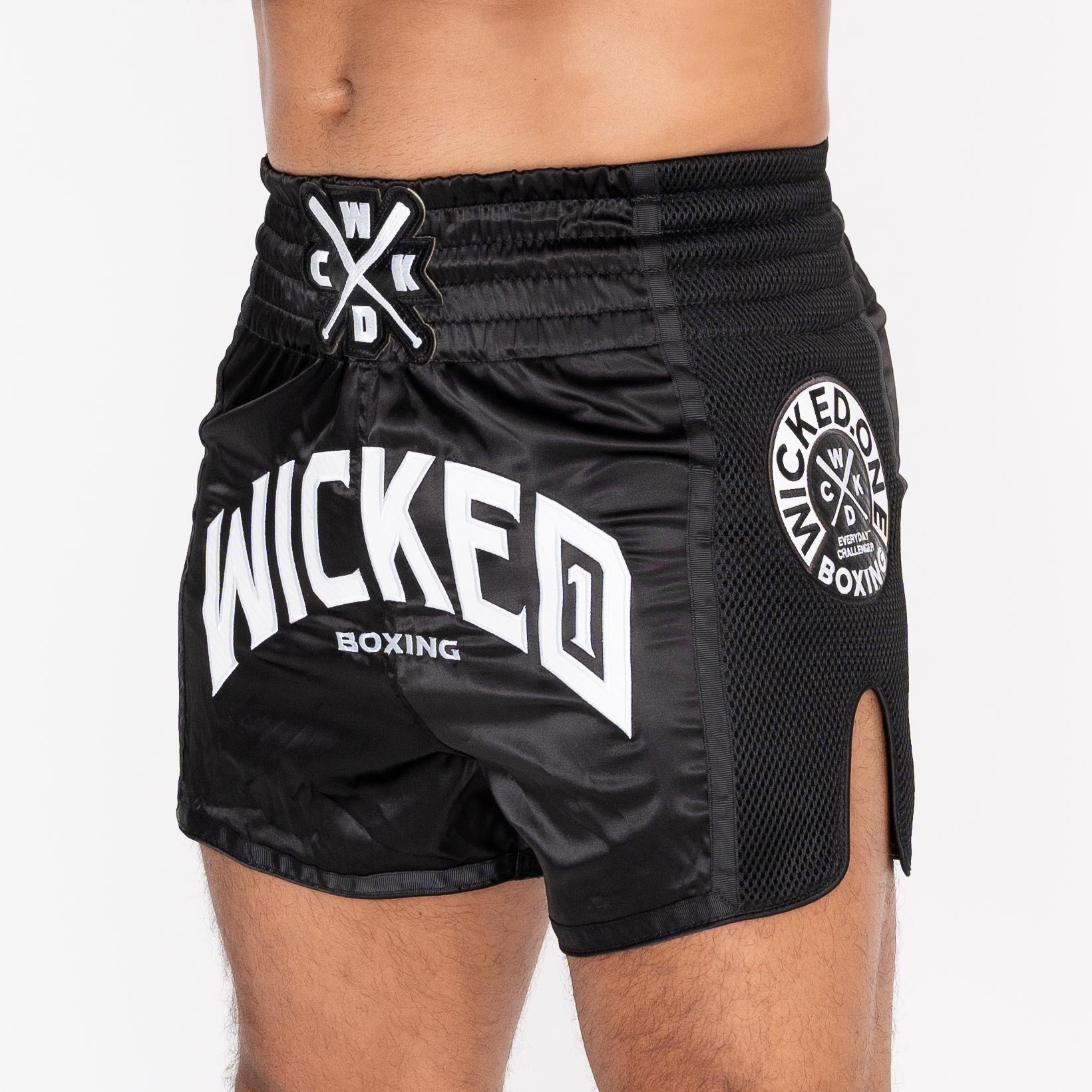 MUAY THAI SHORT BLOCK BLACK