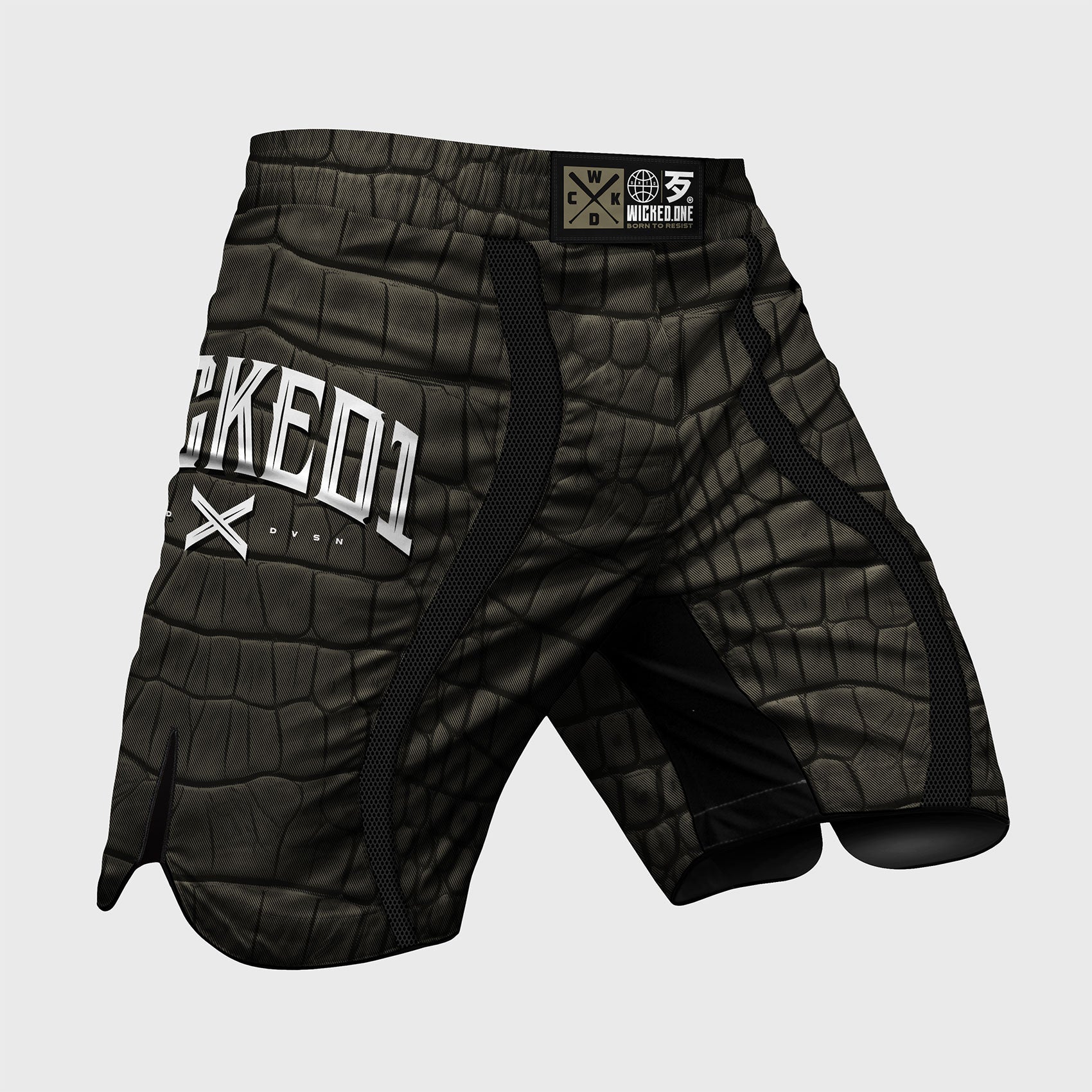 MMA SHORT EAGER CAÏMAN KAKI/NOIR