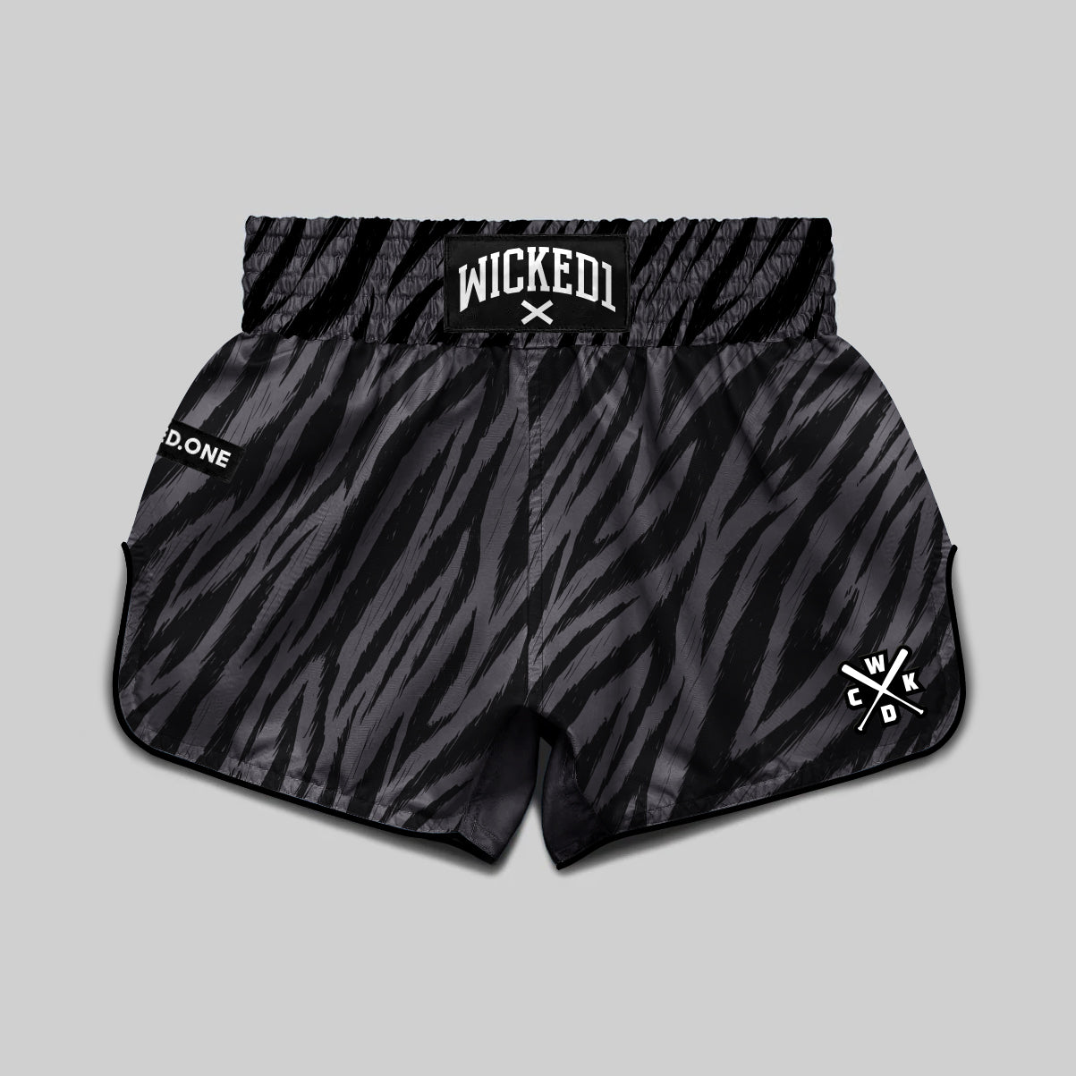 MUAY THAI SHORT BLACK TIGER