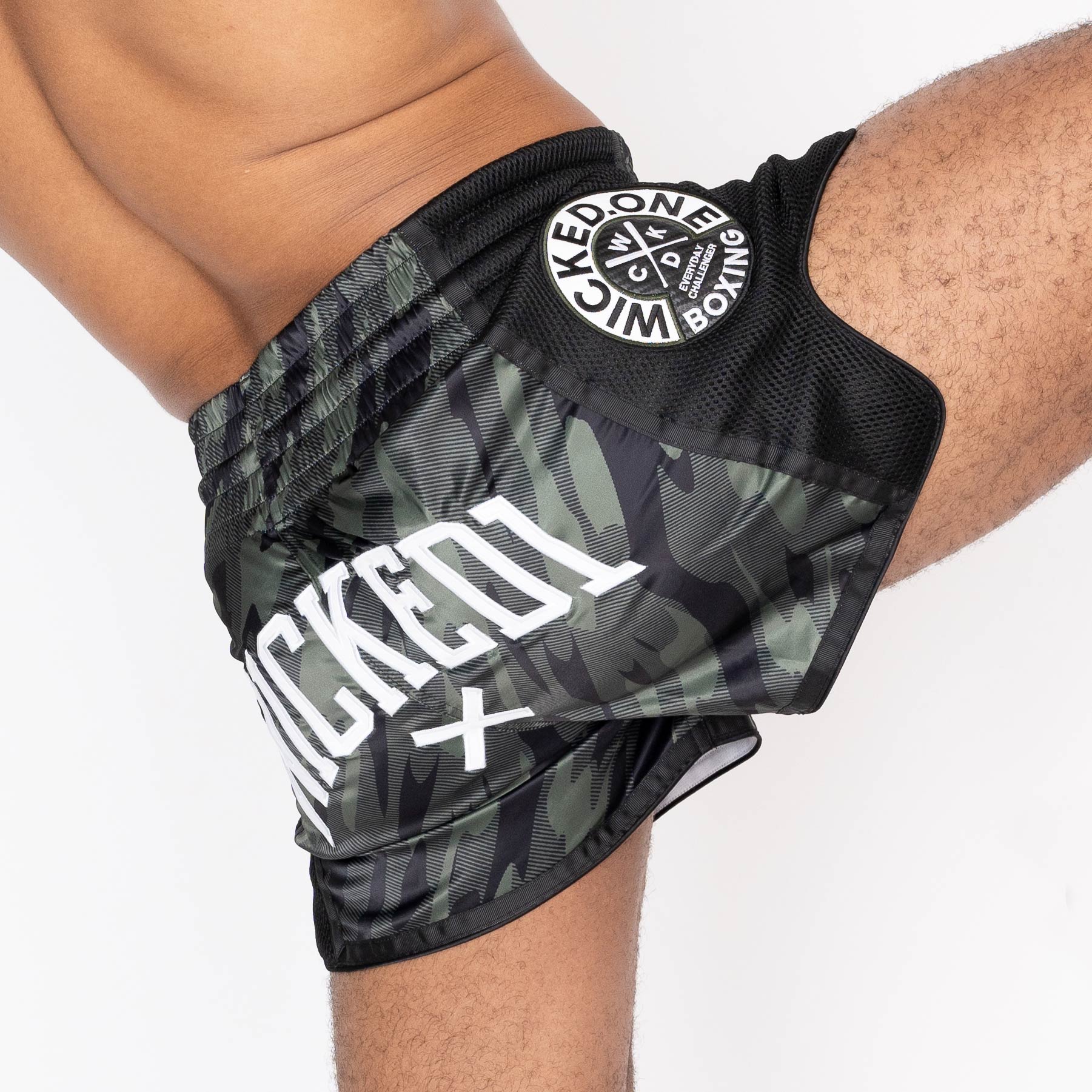 MUAY THAI SHORT FURY NOIR/KAKI