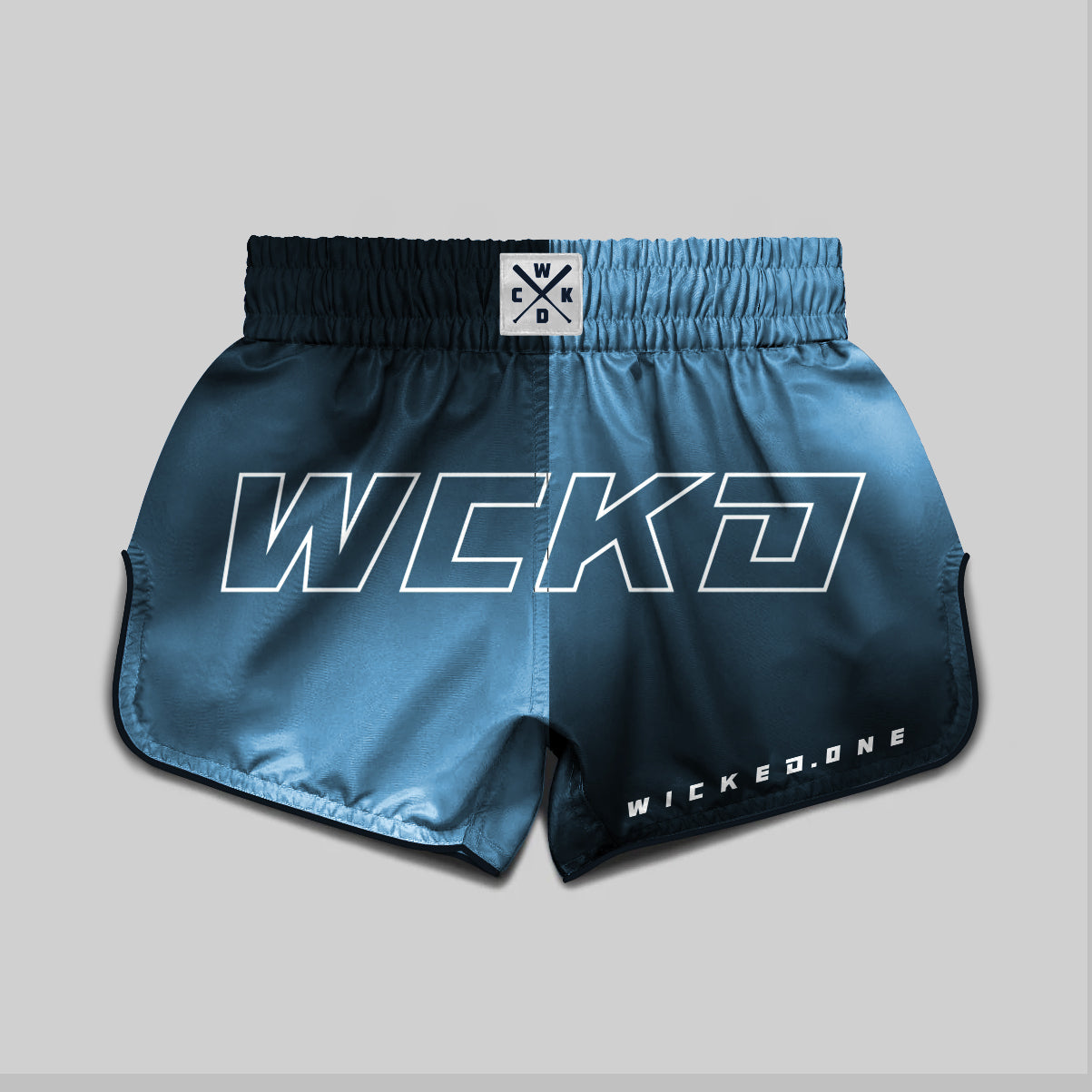 MUAY THAI SHORT RAW BLEU
