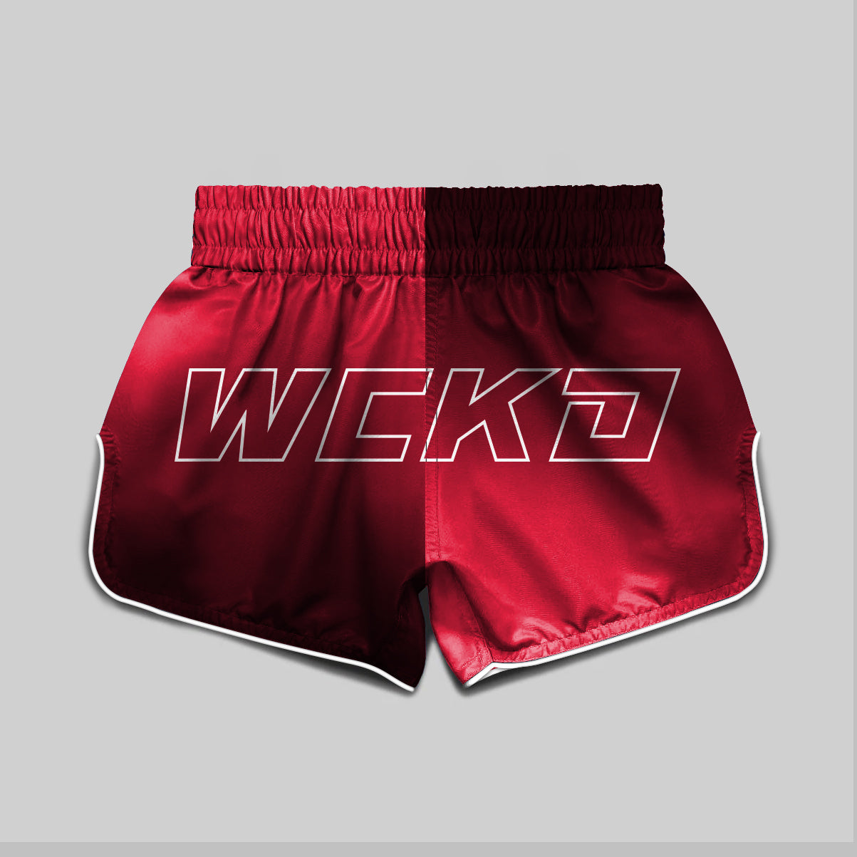 MUAY THAI SHORT RAW ROUGE