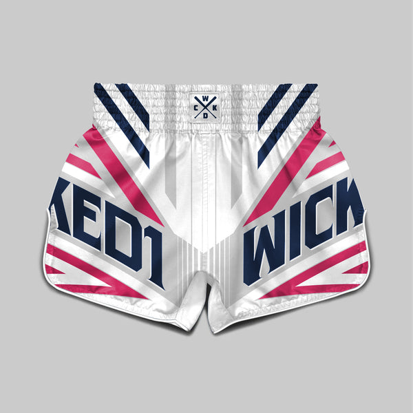 MUAY THAI SHORT DISTRICT BLANC