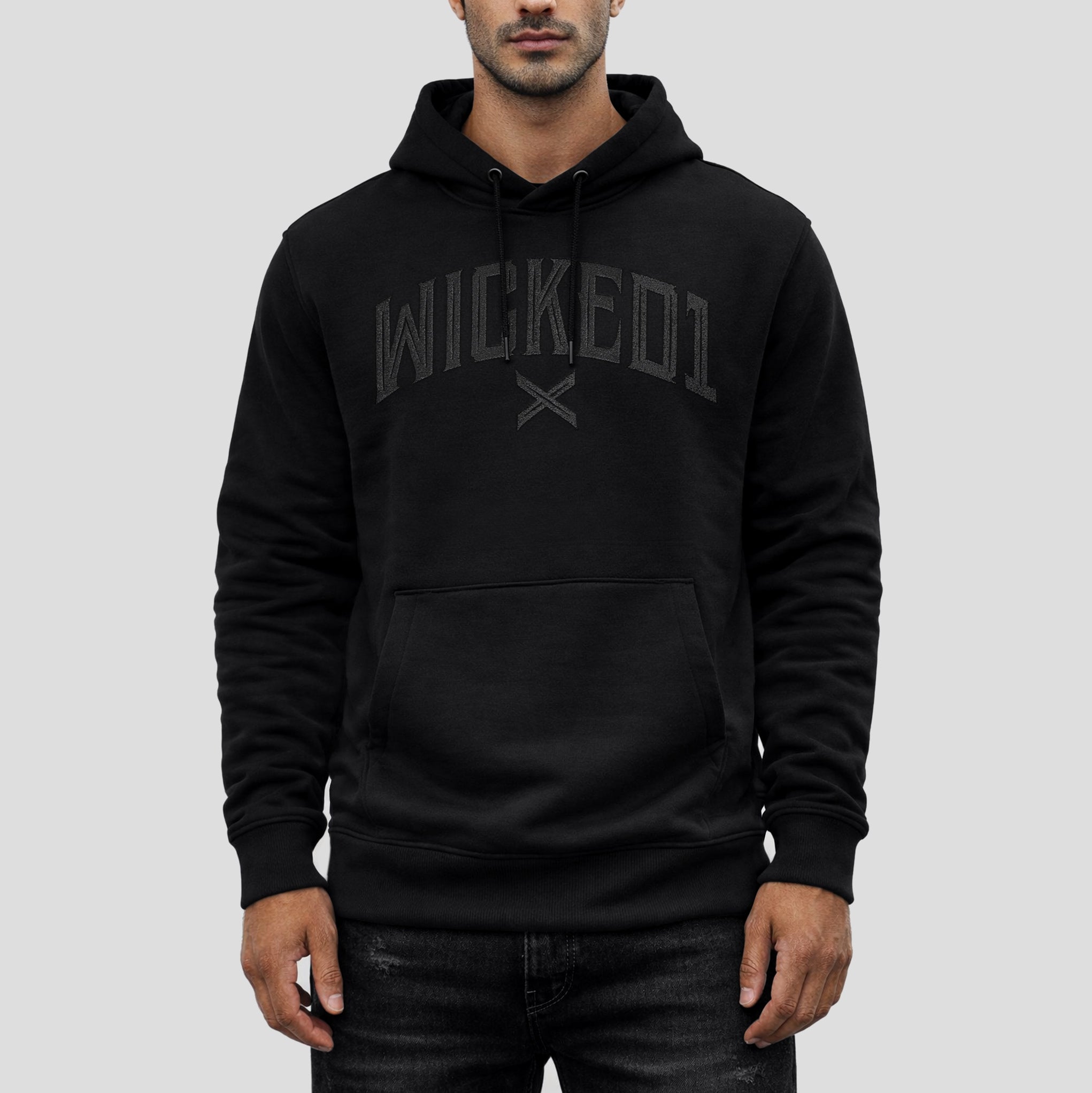 Hoodie Cross Noir