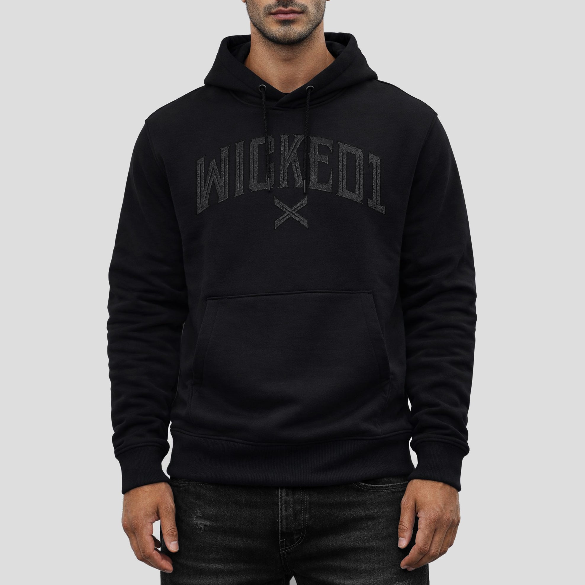 Hoodie Cross Noir