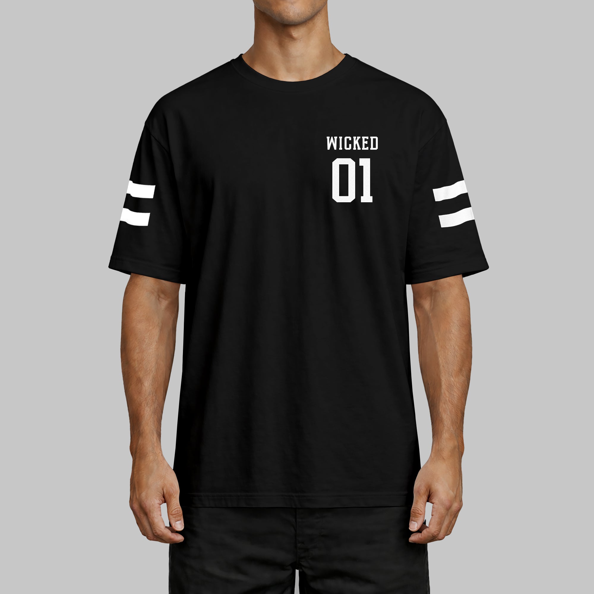 T.SHIRT OVERSIZE QUATERBACK NOIR