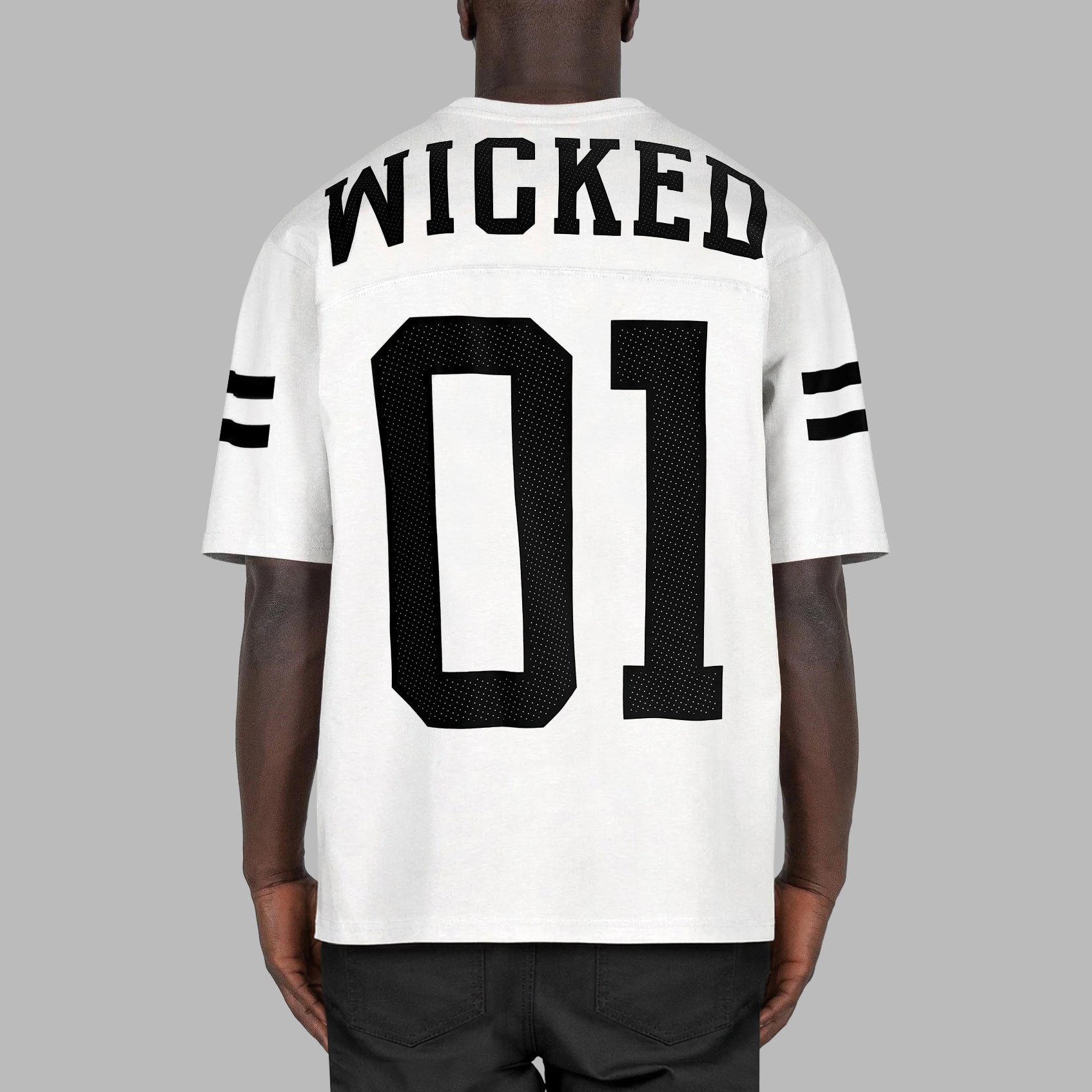 T.SHIRT OVERSIZE QUATERBACK BLANC