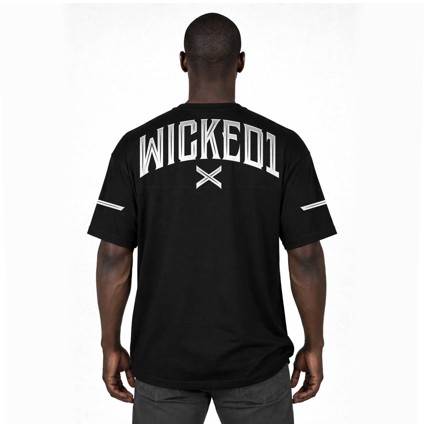 T.Shirt Oversize Cross Noir