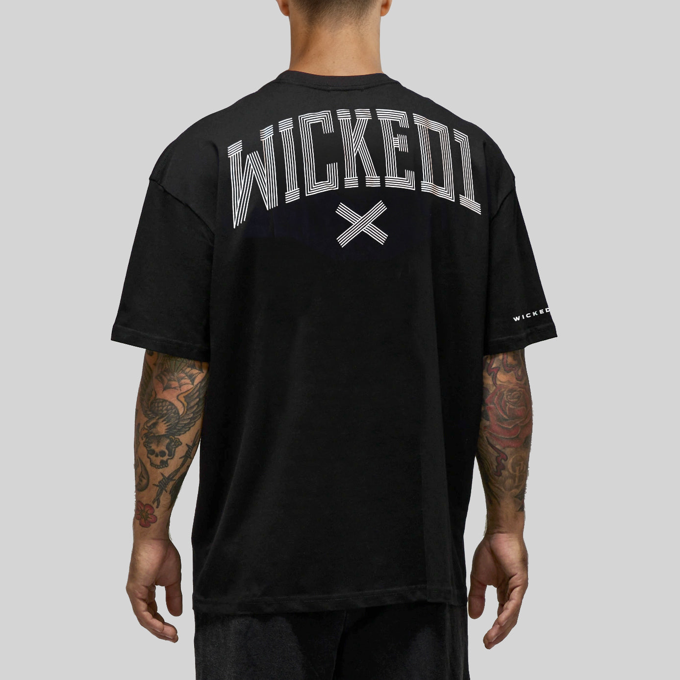T.SHIRT OVERSIZE LINE-UP NOIR