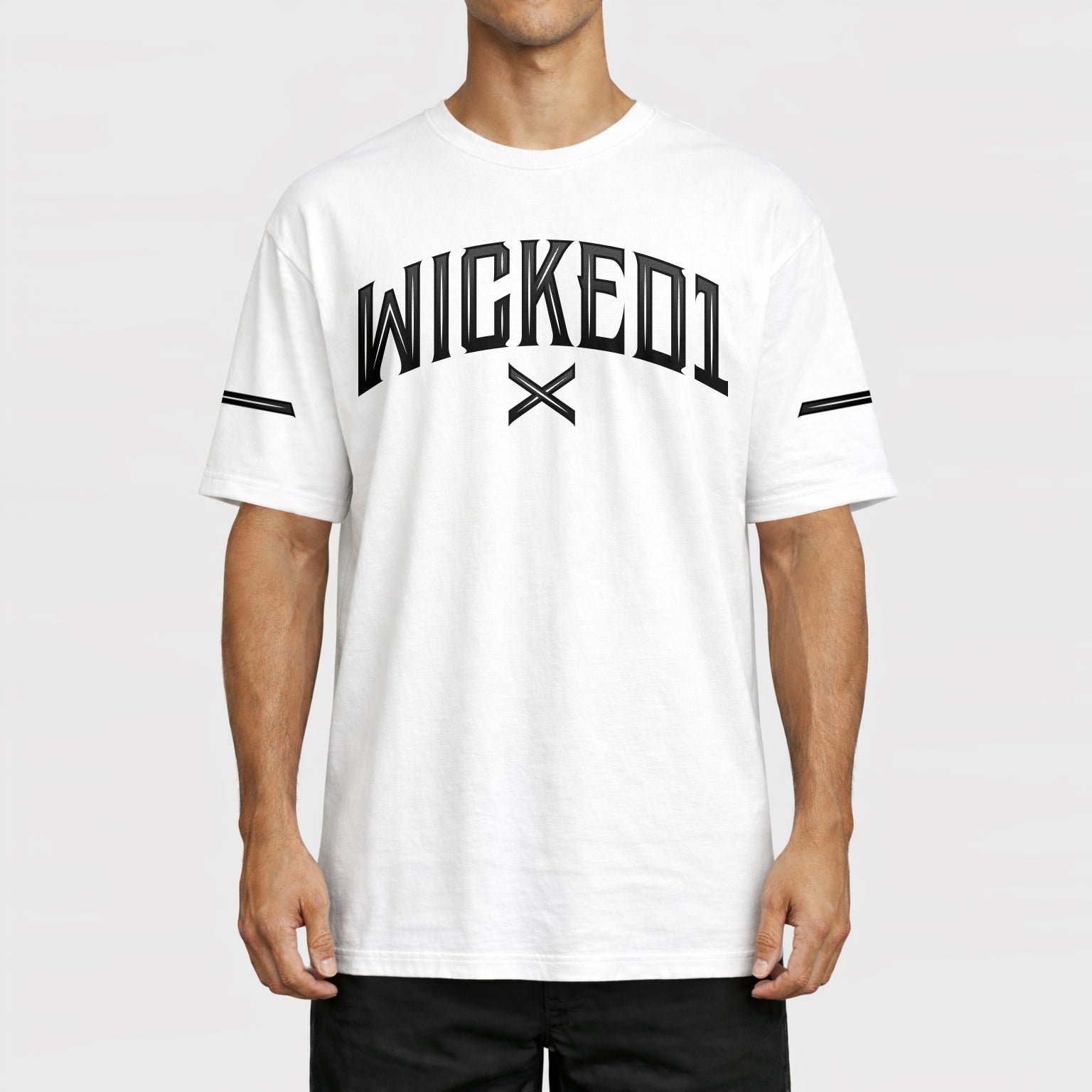 T.Shirt Oversize Cross Blanc