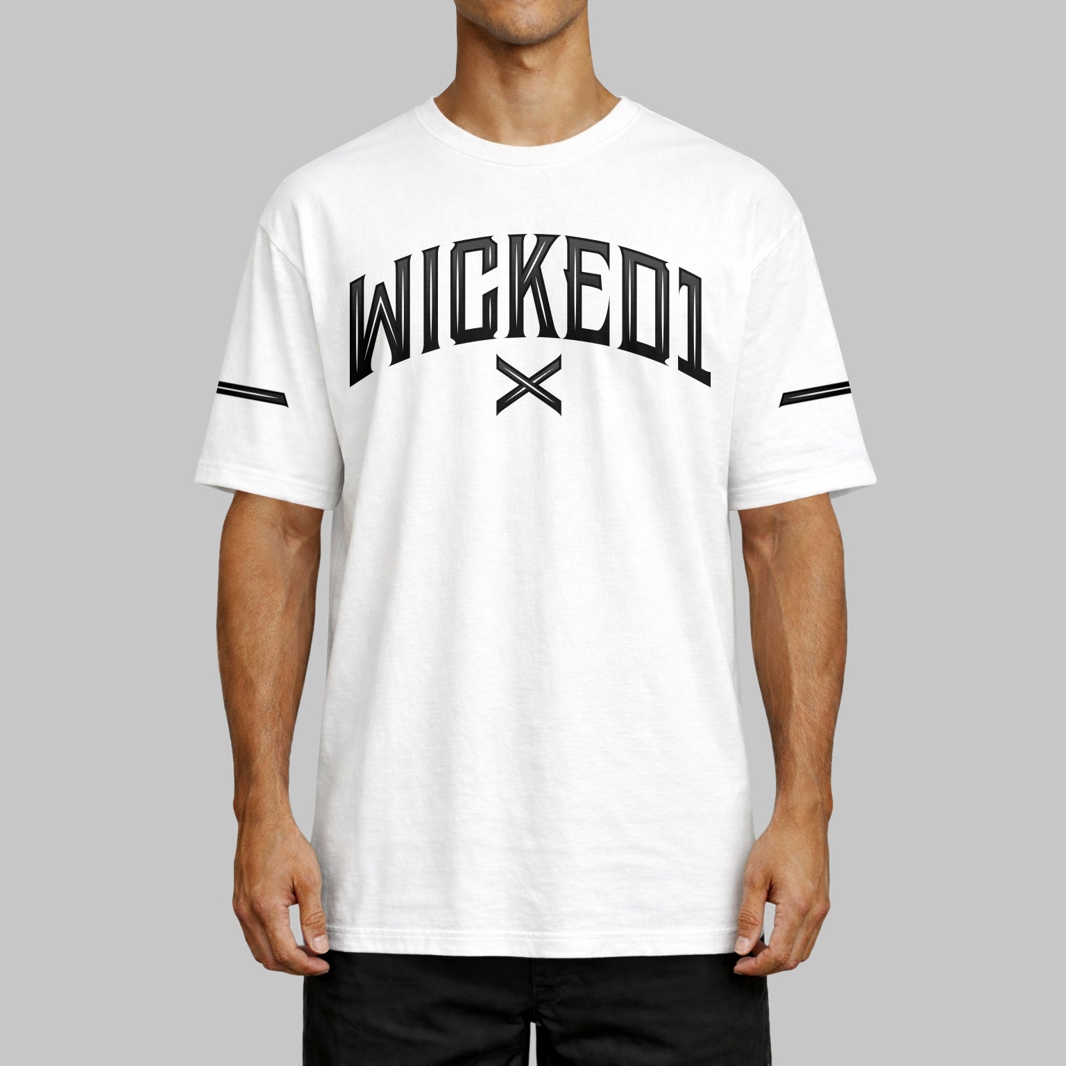 T.Shirt Oversize Cross Blanc