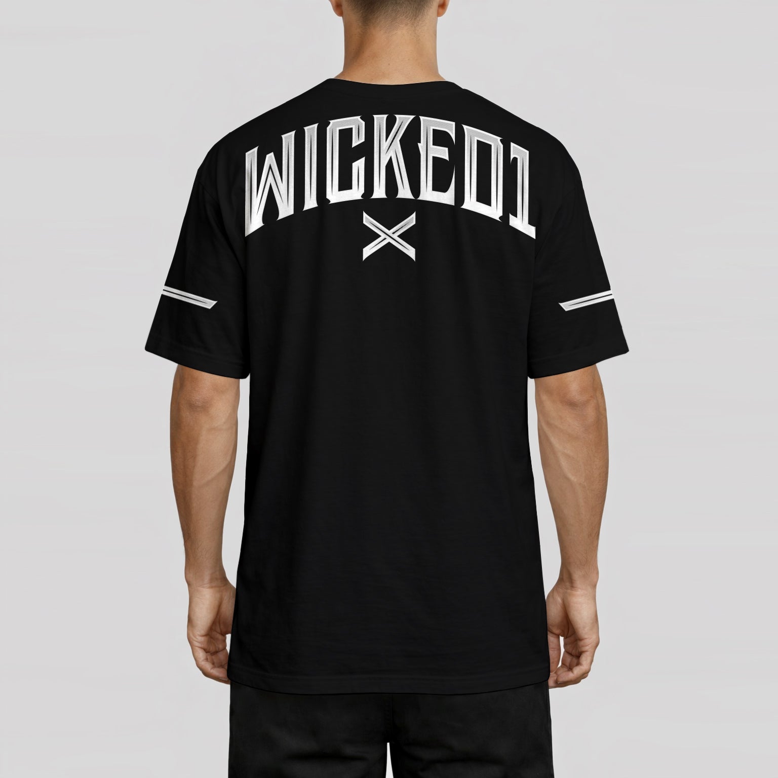 T.Shirt Oversize Cross Noir