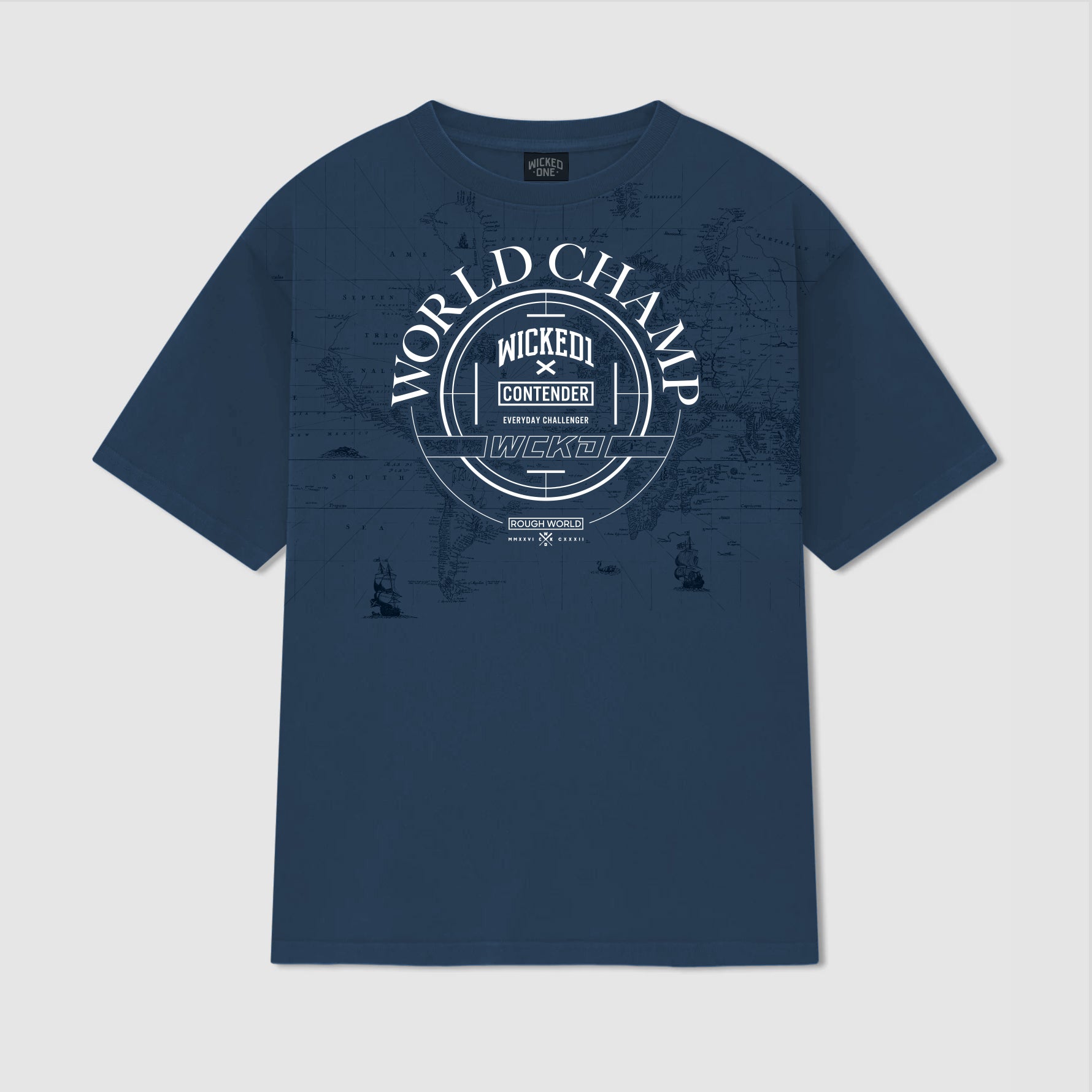 T.SHIRT OVERSIZE WORLD CHAMP BLUE