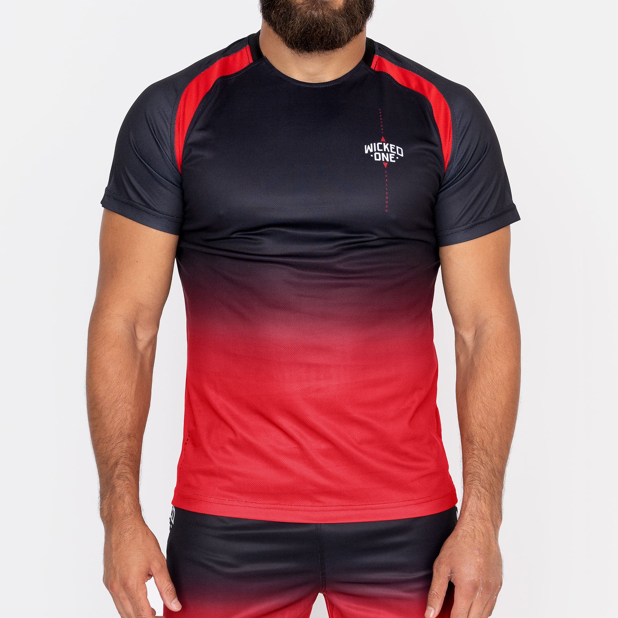 TRAINING SHIRT GHOST BLACK / RED